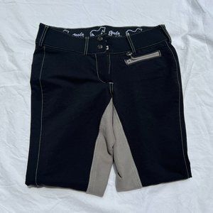 Goode Rider Pro Rider Full Seat Breeches | Black/Grey | 28